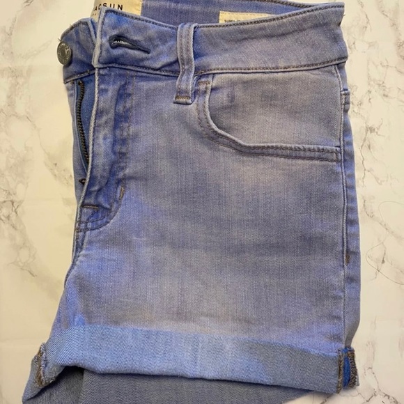 Pacsun Super Stretch Shortie Shorts Blue 27 - Picture 8 of 12